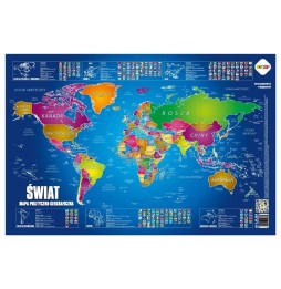 Happy Color Świat Mapa Polityczno-Geograficzna