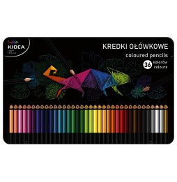 Kredki w metalowym pudełku Kidea 36