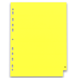Przekładki numeryczne PP Oxford A4/1-12
