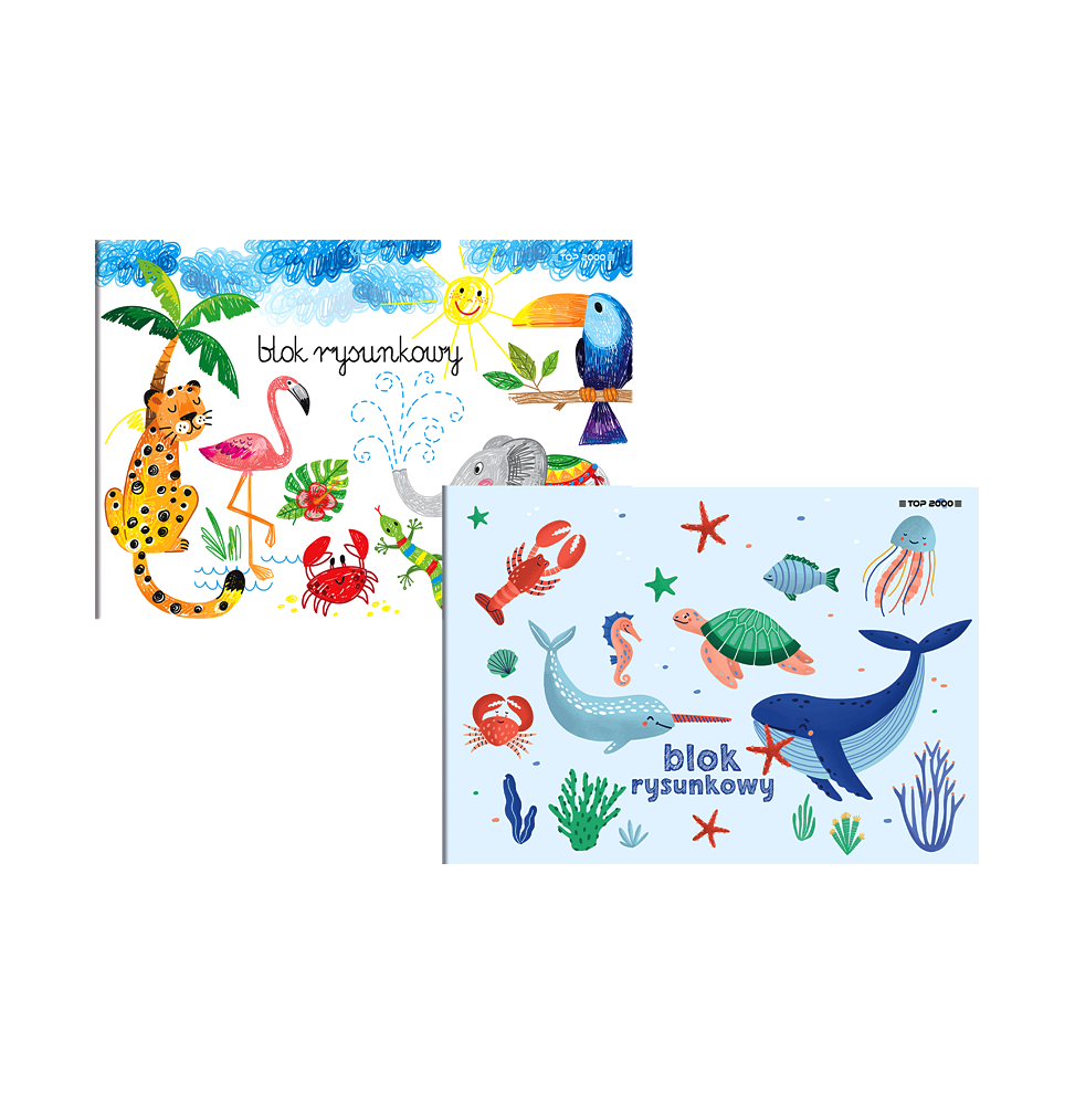 Blok rysunkowy biały A4 Top-2000