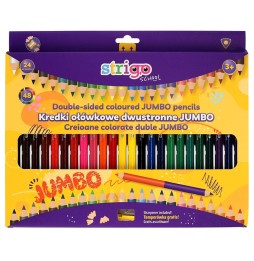Kredki dwukolorowe Jumbo Strigo SSC356