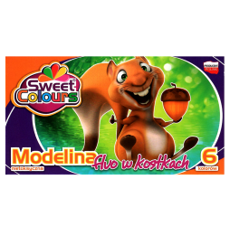 Koma Sweet Colours modelina fluo w kostkach 6