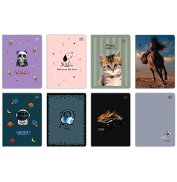 Zeszyt A5 16k linia podwójna kolorowa Interdruk