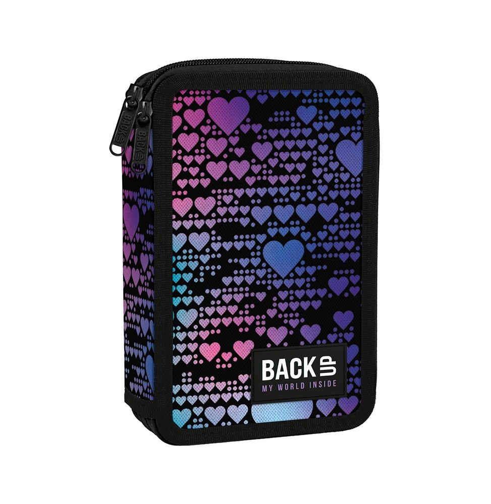 Piórnik 2-komorowy Derform BackUp Dance Hearts DW-18