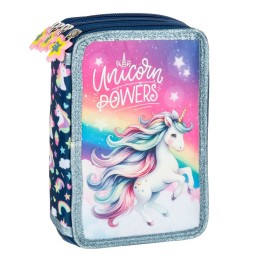 Piórnik 3-komorowy Derform Unicorn 16